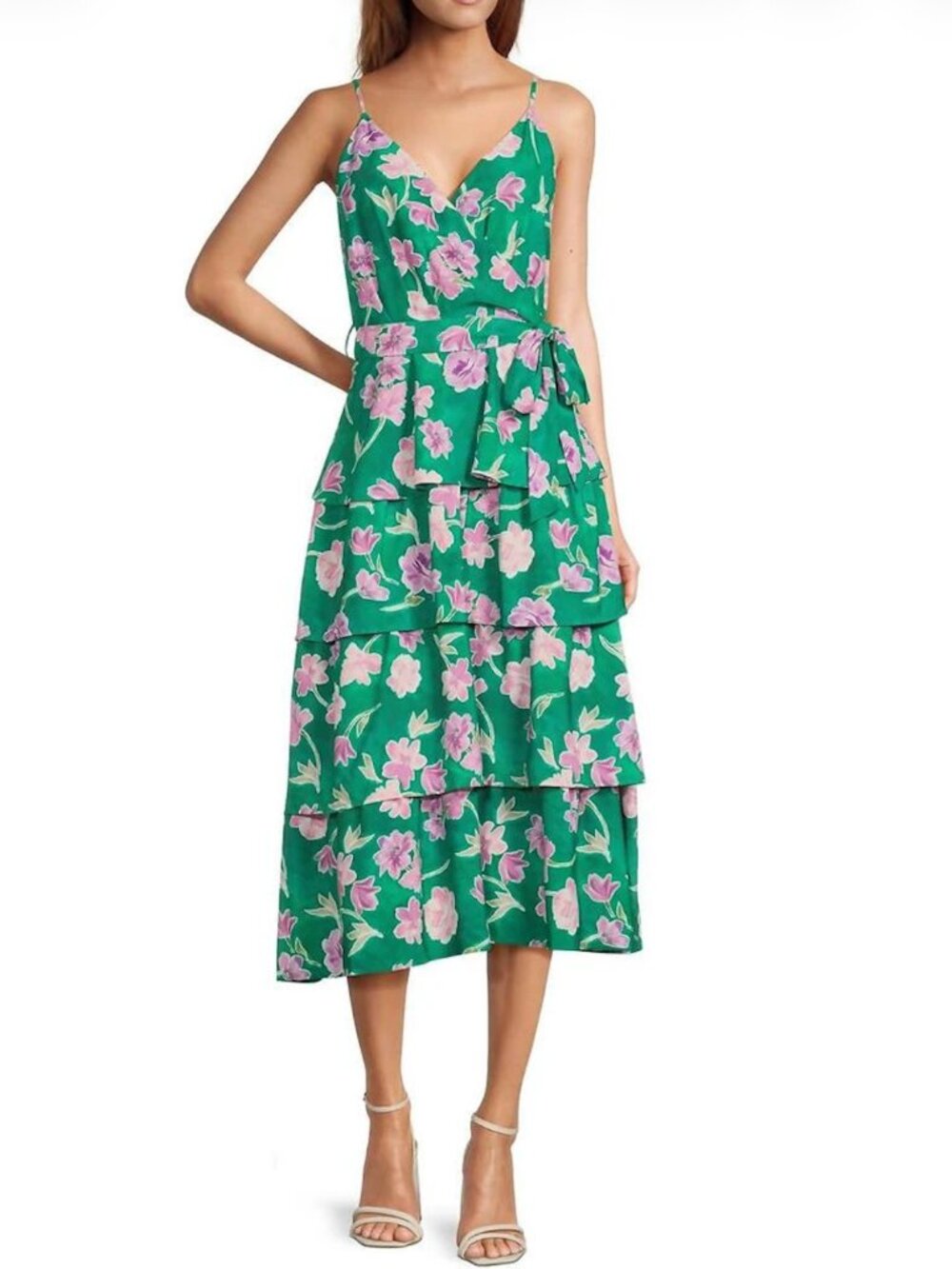 Adelyn Rae Inez Tiered Maxi Dress